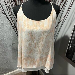 🌺RACHEL ZOE PINK SNAKE AKIN CAMISOLE TANK TOP SIZE EXTRA LARGE🌺